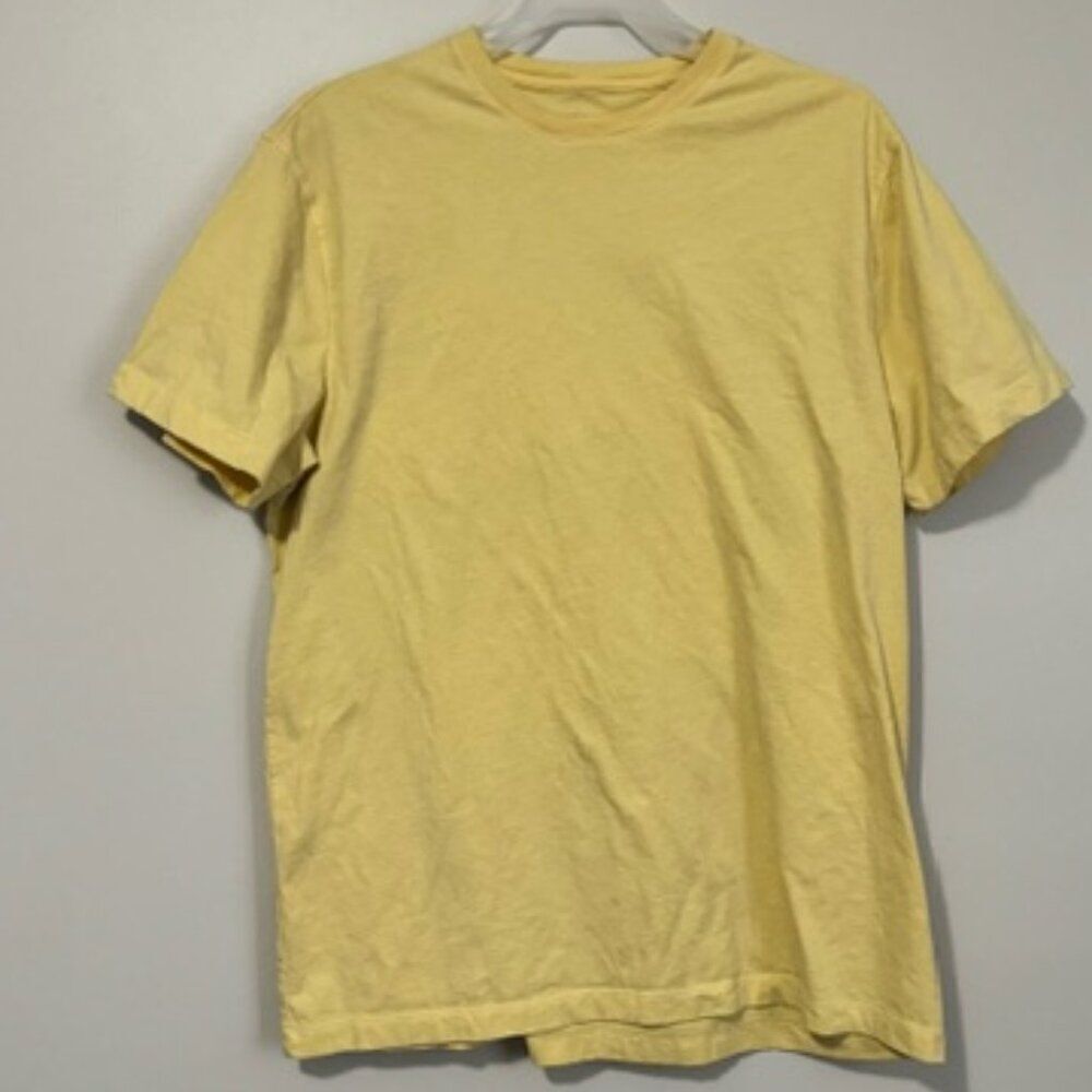 USED Men's Sonoma Shirt Sleeve Round Neck Shirt Color Yellow Size Large